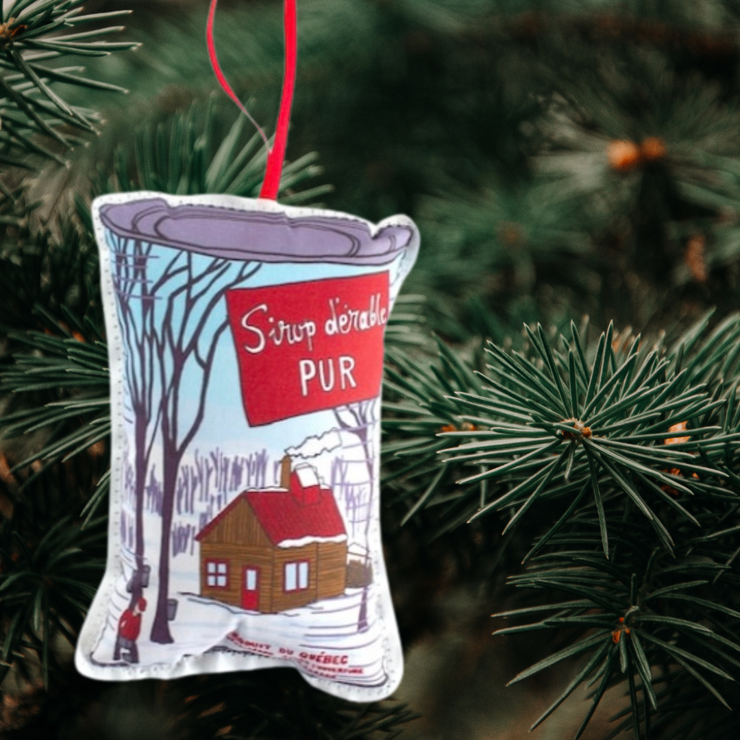 Vanier Sugar Shack Maple Syrup Holiday Ornament