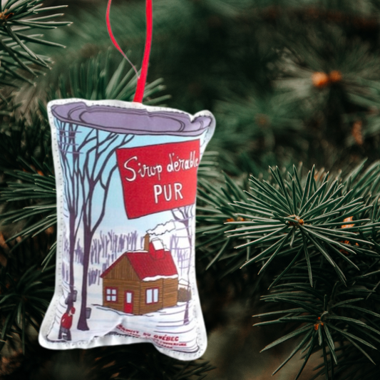 Vanier Sugar Shack Maple Syrup Holiday Ornament